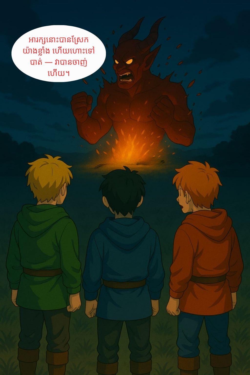 អារក្ស និងទាហានបីនាក់: oneshot